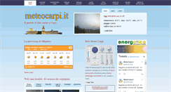 Desktop Screenshot of meteocarpi.it